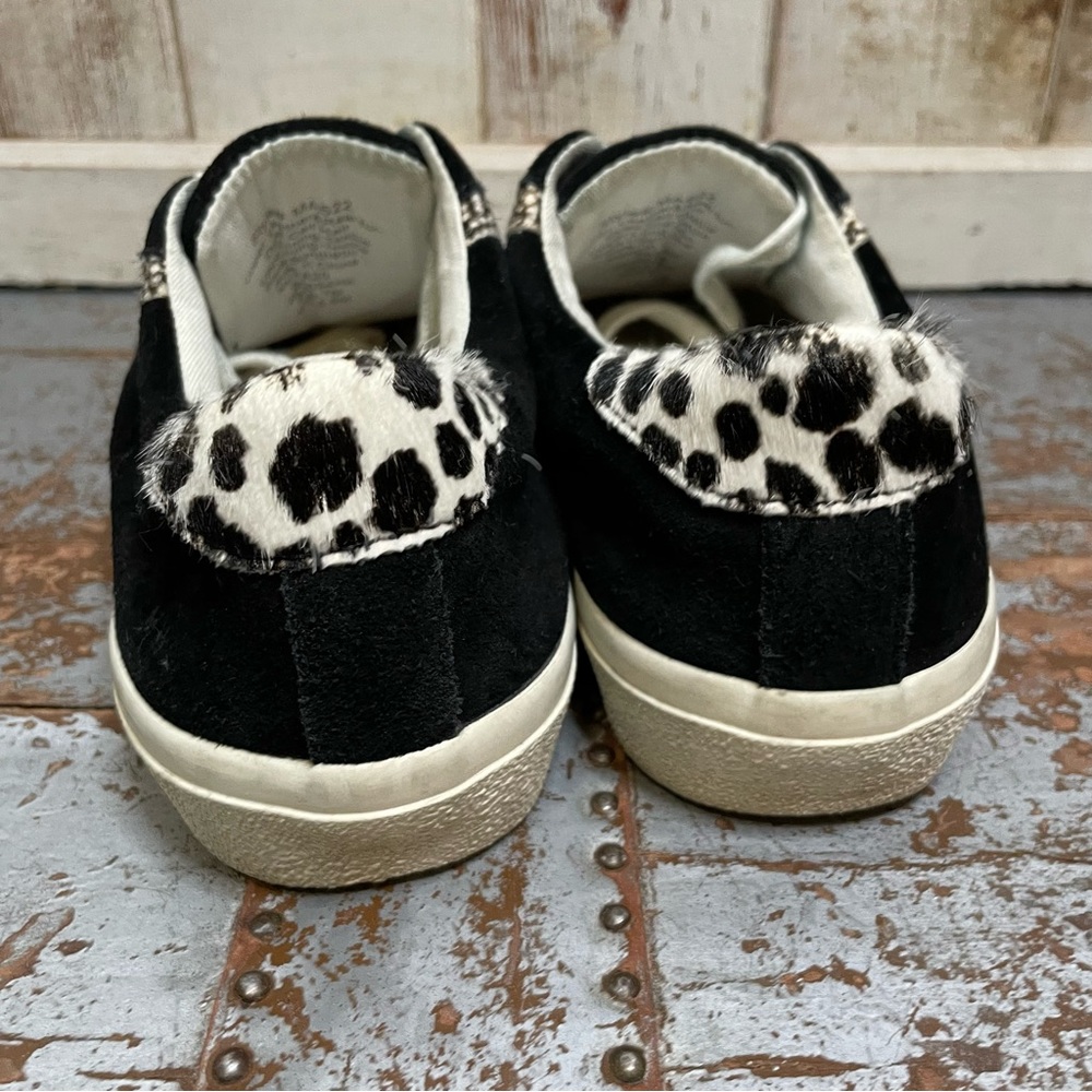 Madewell Sidewalk Low Top Sneakers in Suede and Spot Calf Hair - Picture 15 of 16